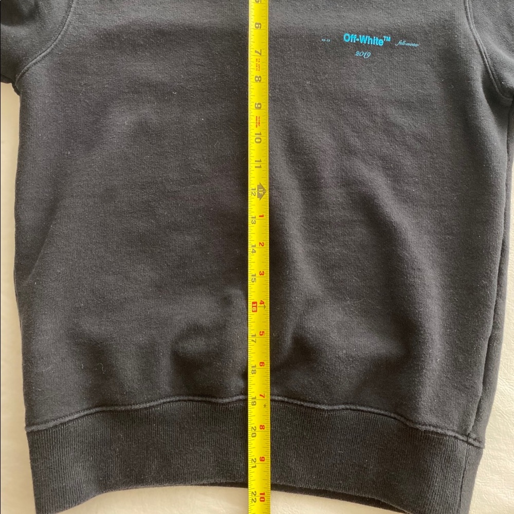 Off-White Black Multicolor Diag Gradient Crew Xs - image 6